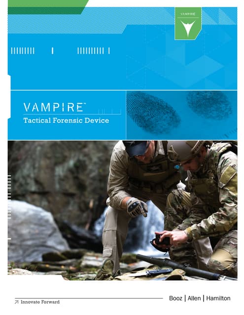 Vampire Tactical Forensic Device - Product Sheet