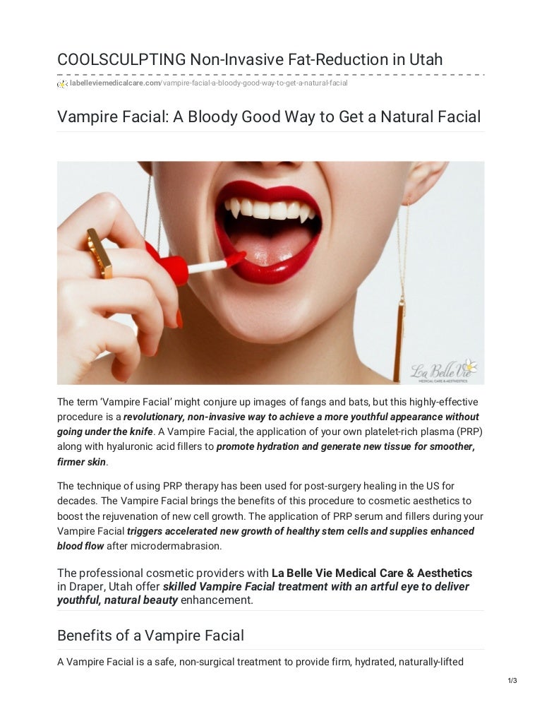 vampire facial serum