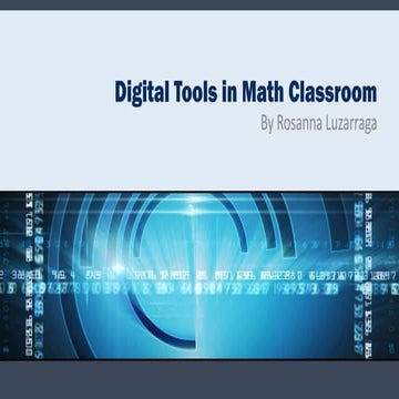 VANAS 2013 Digital Tools in Math 2013