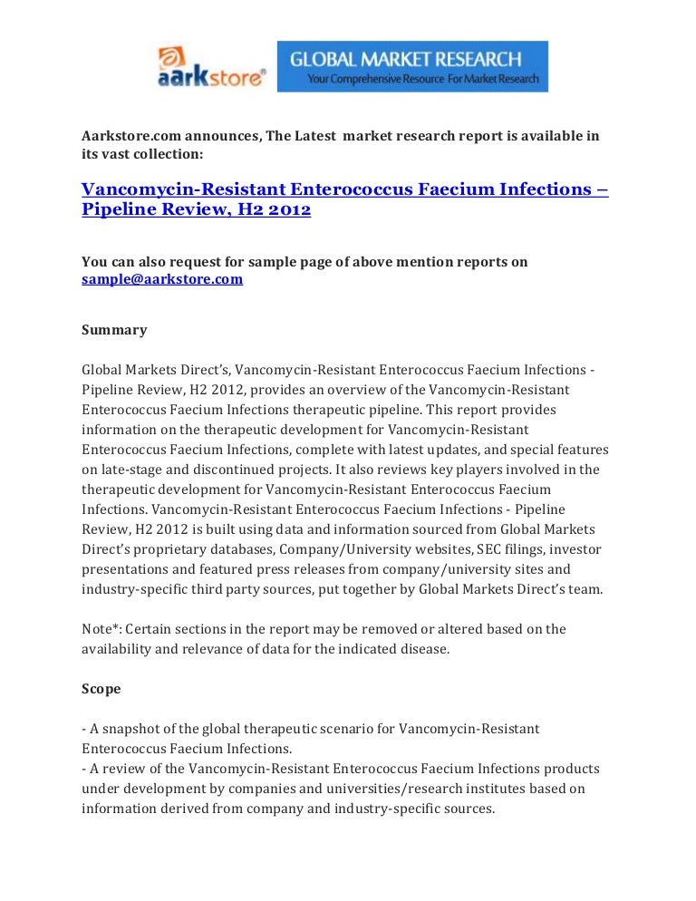 Vancomycin Resistant Enterococcus Faecium – IMUW