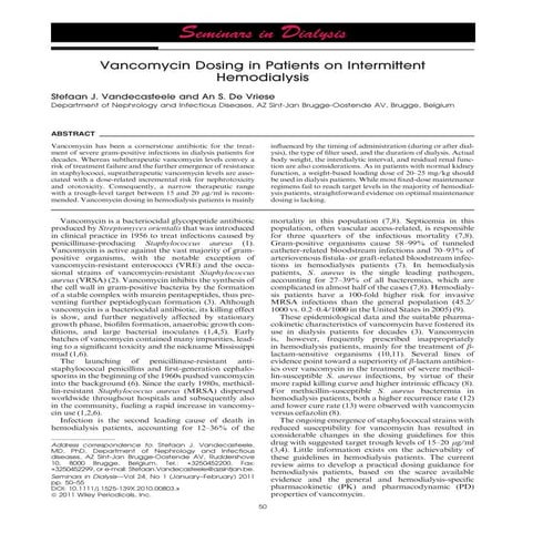 TDM Vancomycin pdf | PDF