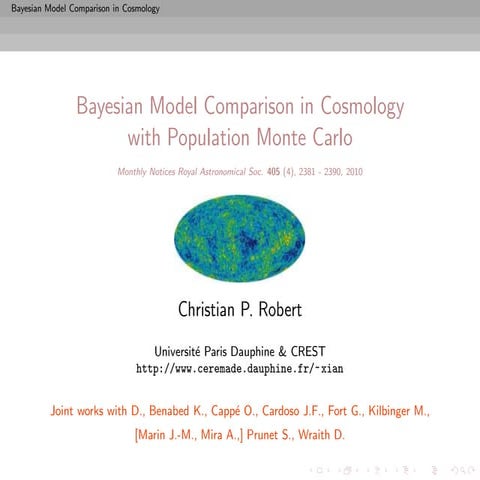 Bayesian model choice in cosmology