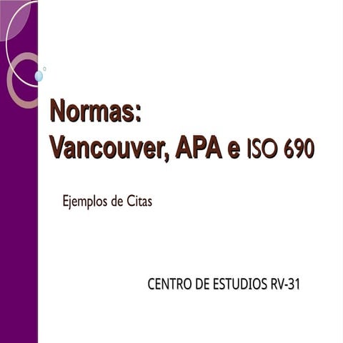 Vancouver_apa_iso. investigacion ppt | PPT