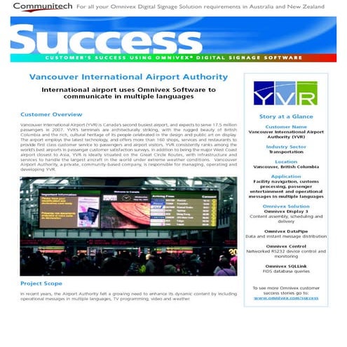 Vancouver Int Airport