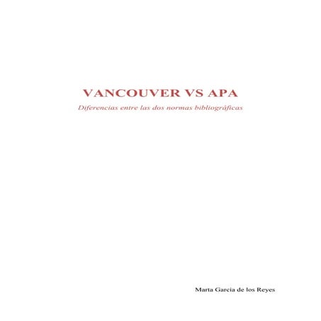 Vancouver vs apa