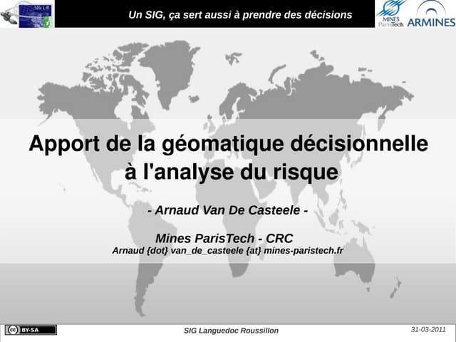 Apport de la géomatique décisionnelle à l'analyse du risque