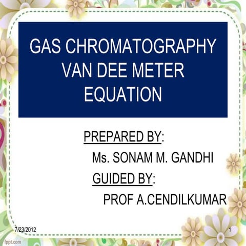 Vandeemeter equation