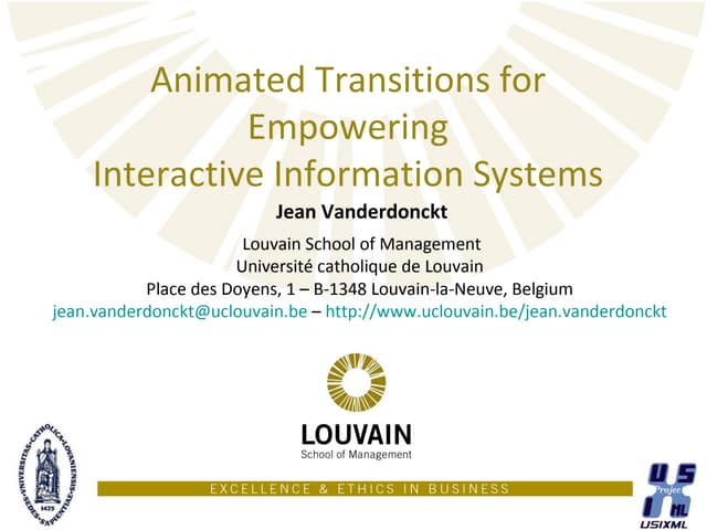 Animated Transitions for Empowering...
