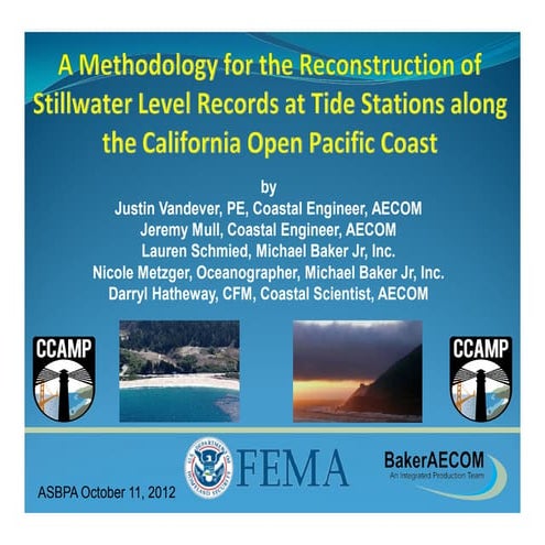 ASBPA 2012 - CA Tide Stations