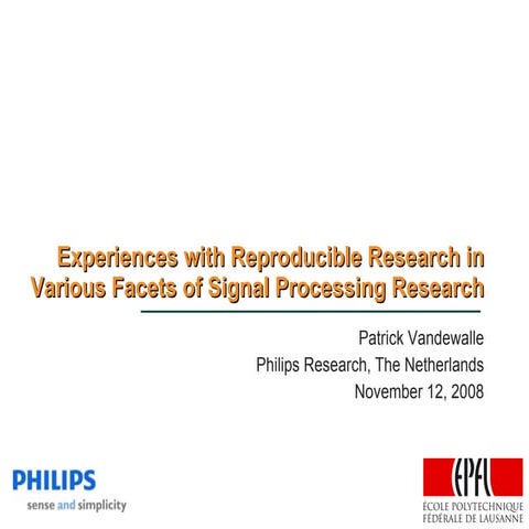 Berlin 6 Open Access Conference: Patrick Vandewalle