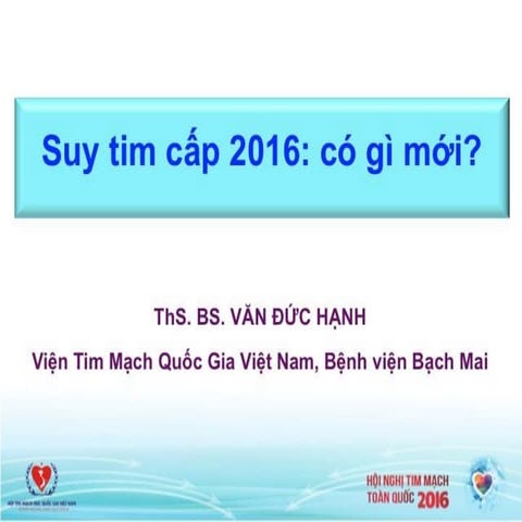 Suy tim cấp 2016 | PDF