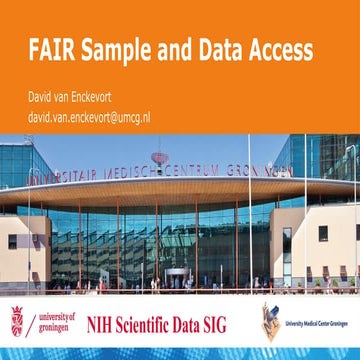 Fair sample and data access -David Van enckevort