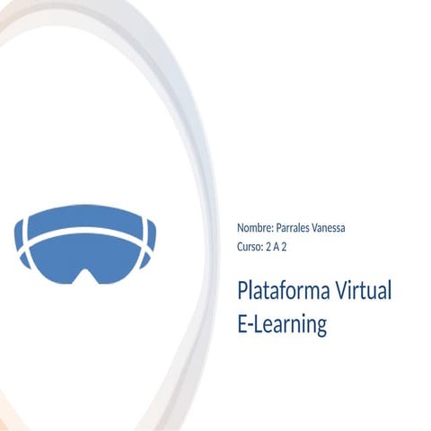 Diapositivas de las Plataformas Virtuales E-Learning