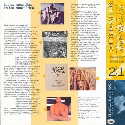 Vanguardias Latinoamericanas, Blaa