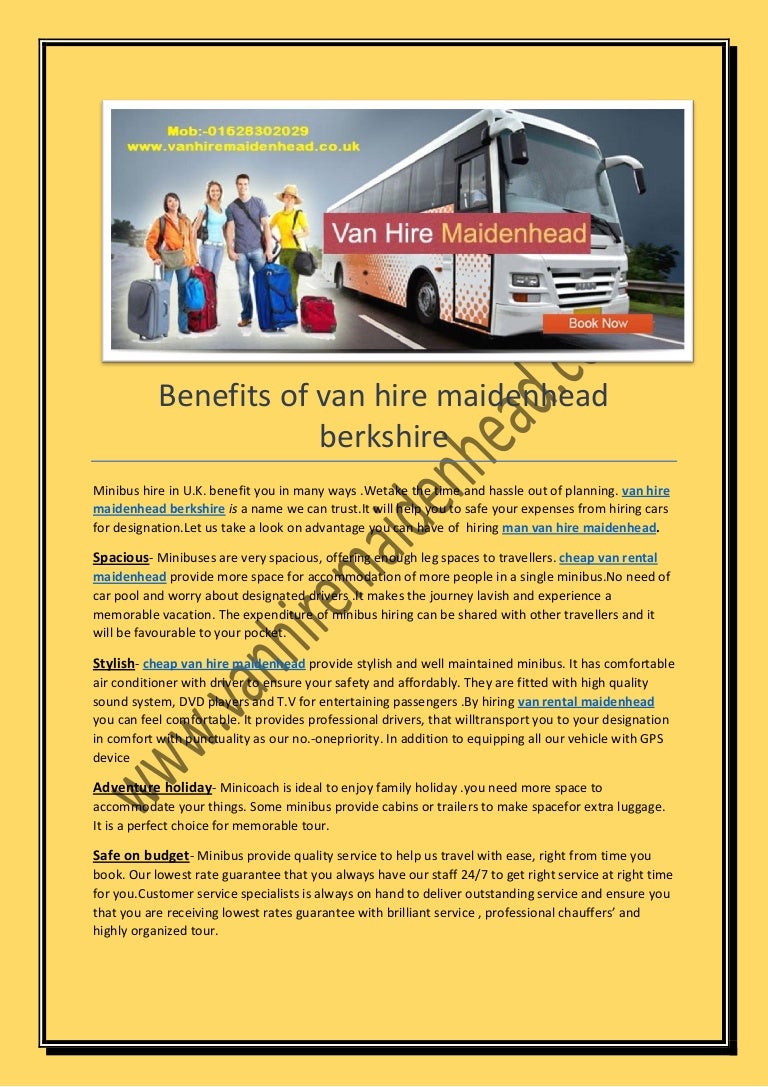 Van Hire Maidenhead Berkshire