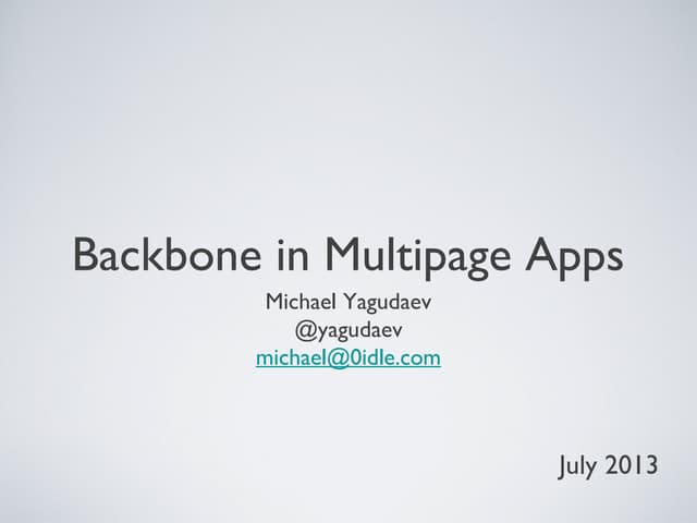 Vanjs backbone-powerpoint