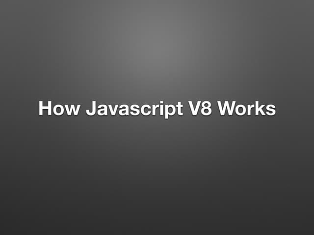 Vaugham Hong - Embedding JavaScript V8