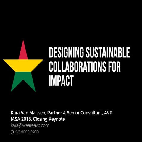Designing Sustainable Collaborations for Impact