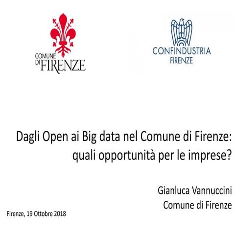 Dagli Open ai big data nel comune di Firenze