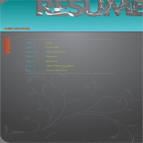 Christopher Van Poos\'s Resumé