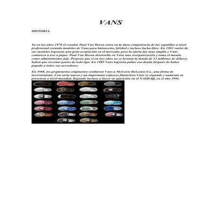 Diseño de vans | DOCX