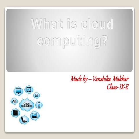 CLOUD COMPUTING