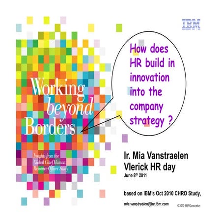 HR Innovation: Mia Vanstraelen