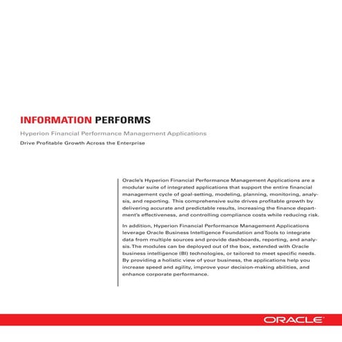 Vantagens Hipirion Oracle