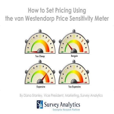 How to Set Pricing Using the Van Westendorp Price Sensitivity Meter