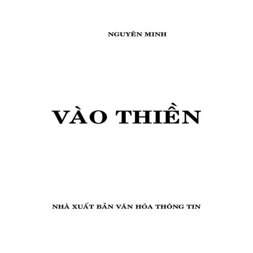 Vào Thiền (Nguyên Minh)