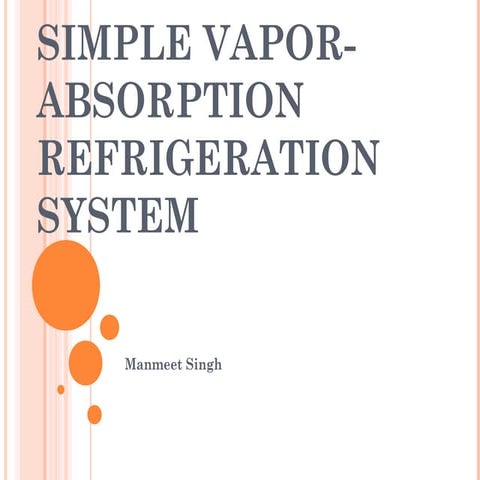 Vapor absorption system 