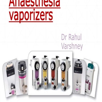 Anaesthesia Vaporizers