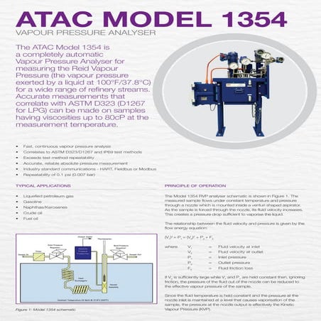 Vapour pressure-model-1354 atac