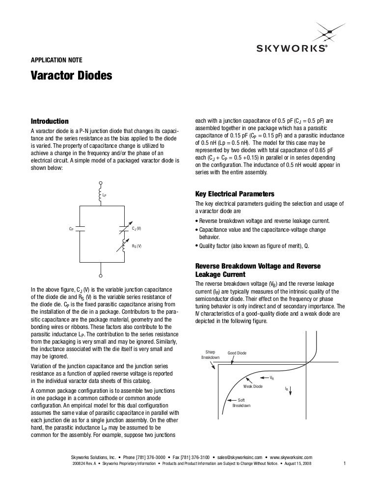 Varactor diode