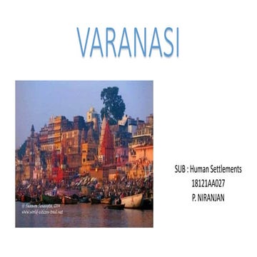 Varanasi human sttlements ppt