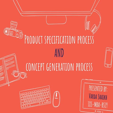product specification process and concept generation process