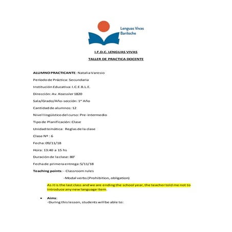 Varesio  lesson plan 6 - passed