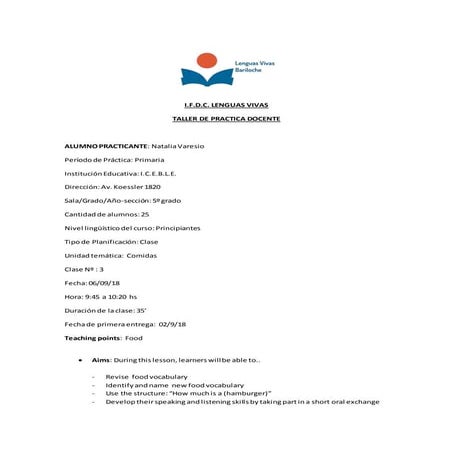 Varesio   primary - lesson 3 - passed