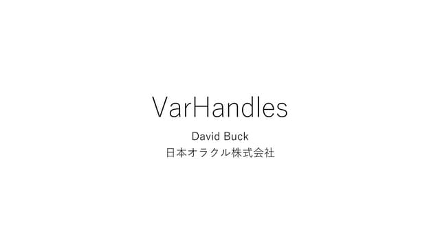 Var handles jjug_ccc_spring_2018