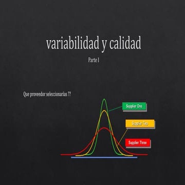 Variabilidad y calidad caso real