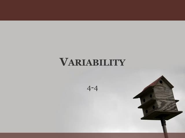 Variability