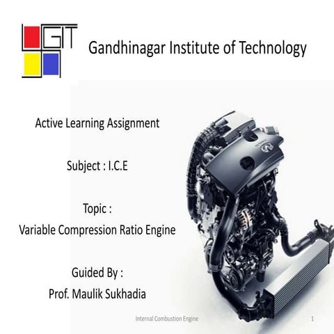 Variable Compression Ratio engine