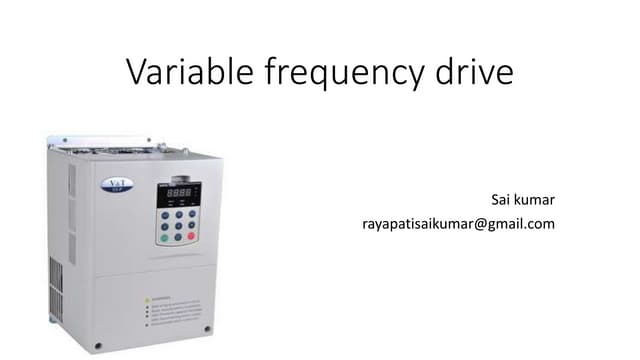 Variable frequency drive working and operation
