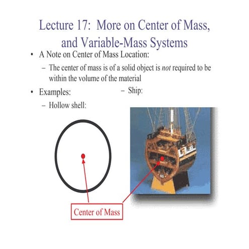 Variable mass system