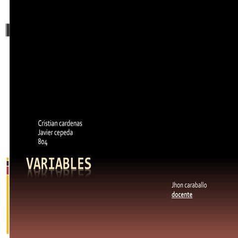 Variables 