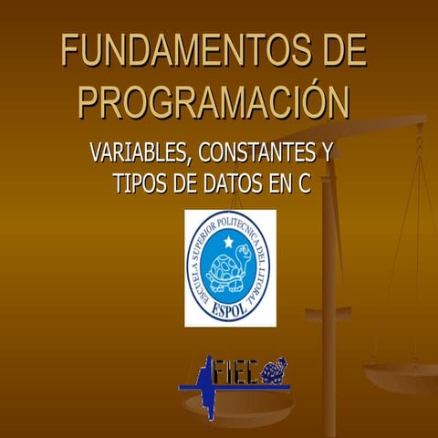 Variables, constantes y tipos de datos en C