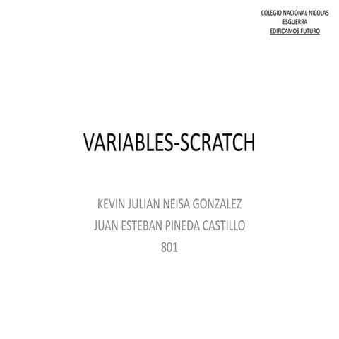 Variables scratch | PPTX