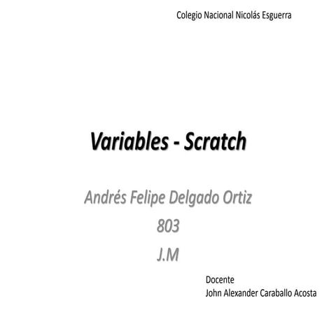 Variables andrés.