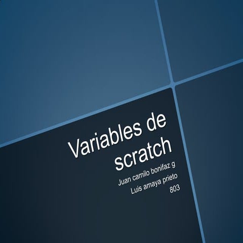 Variables de scratch