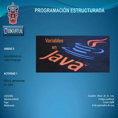 Variables en java